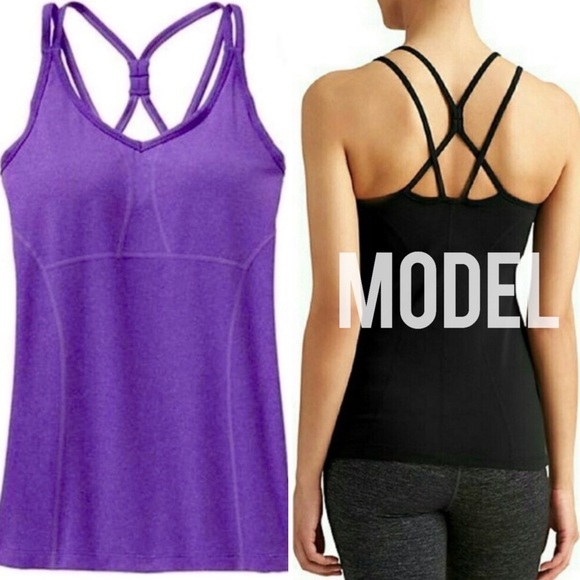 Athleta Tops - Athleta Empowerment Strappy Back Tank XXS Purple Yoga Athletic Sporty